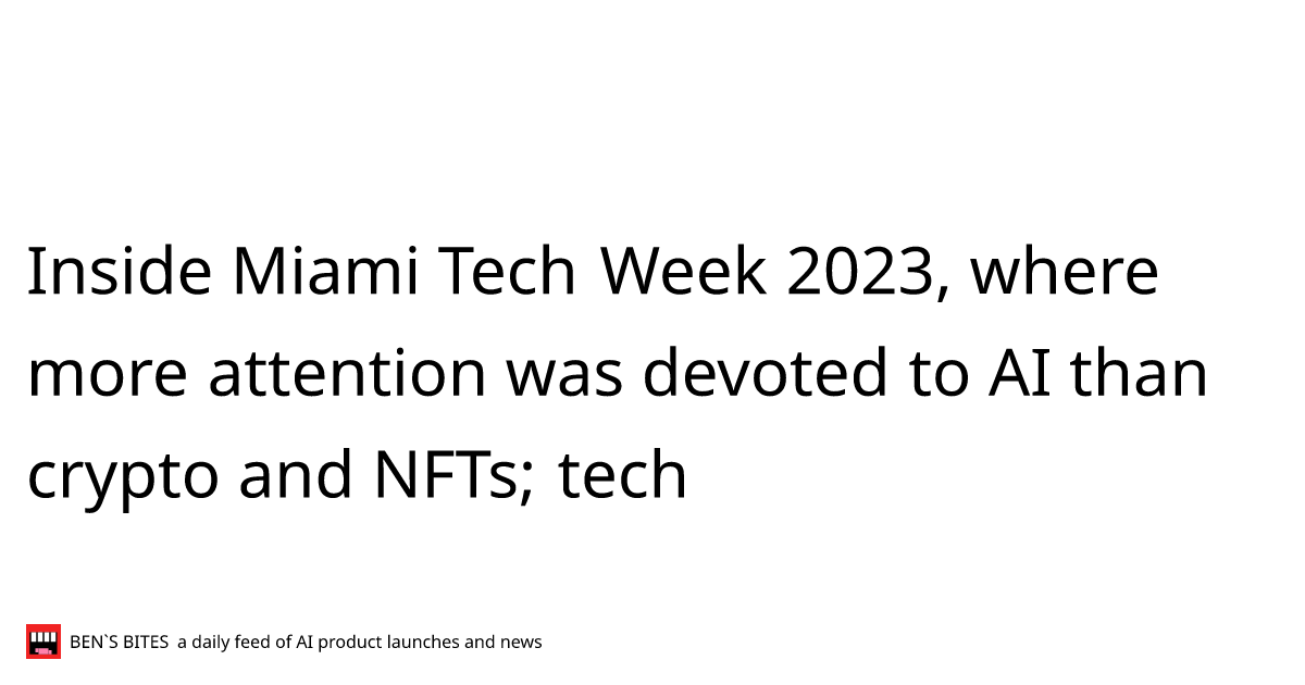 Miami Tech Events 2025